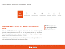 Tablet Screenshot of kompass-mentoring.de